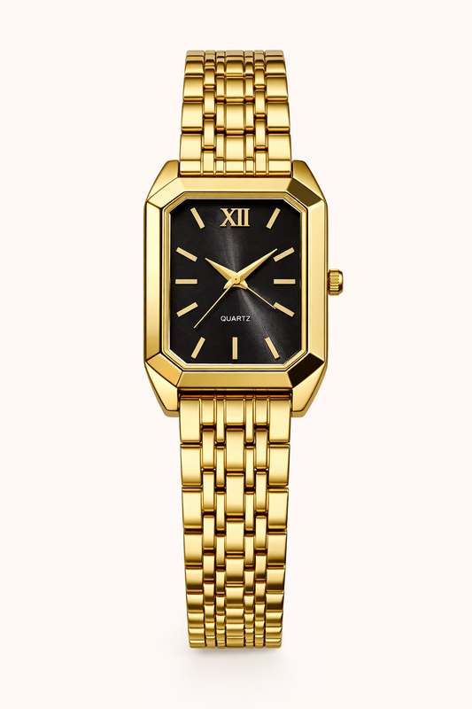 Luxury Gold Square Dial Women’s Watch – Elegant Gold Watch