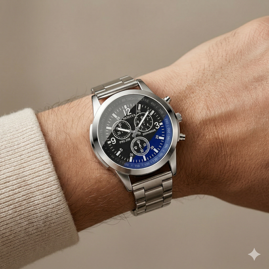 Black Dial Chronograph Watch
