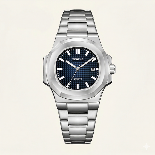 Apex Steel Watch – Deep Blue Dial Stainless Edition